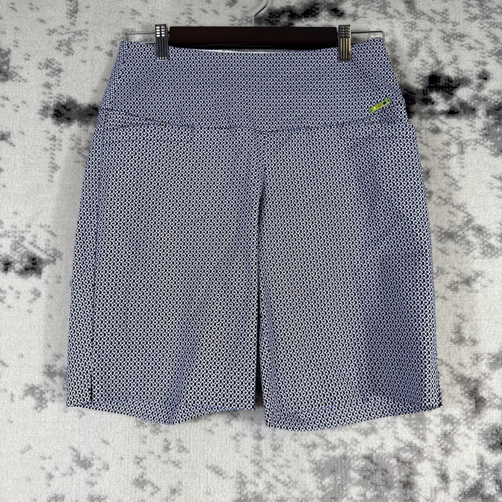 Swing Control Shorts Womens Size 4‎ Blue White Stretch Golf Casual Comfort